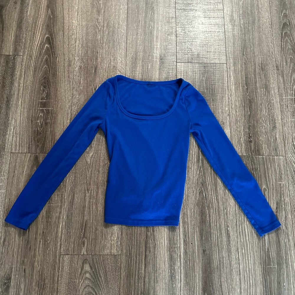 Blue Long Sleeve Women's Top